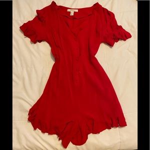 Forever 21 ruffle romper